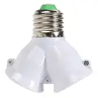 2 в 1 E27 Y-образная основа лампы огнестойкий материал держатель переходник разъем 2E2 7 осветительный Адаптер основа лампы держатель