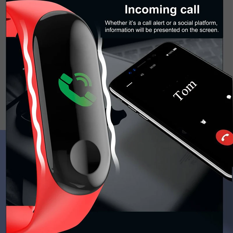 Bluetooth M3 умные браслеты кровяное давление монитор сердечного ритма цветной сенсорный экран M4 смарт-браслет для Android Спорт Smartband
