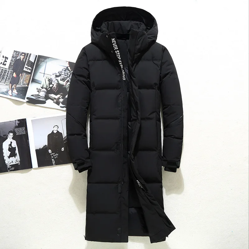 Зимняя мужская куртка на белом утином пуху теплая качественная и Удобная верхняя