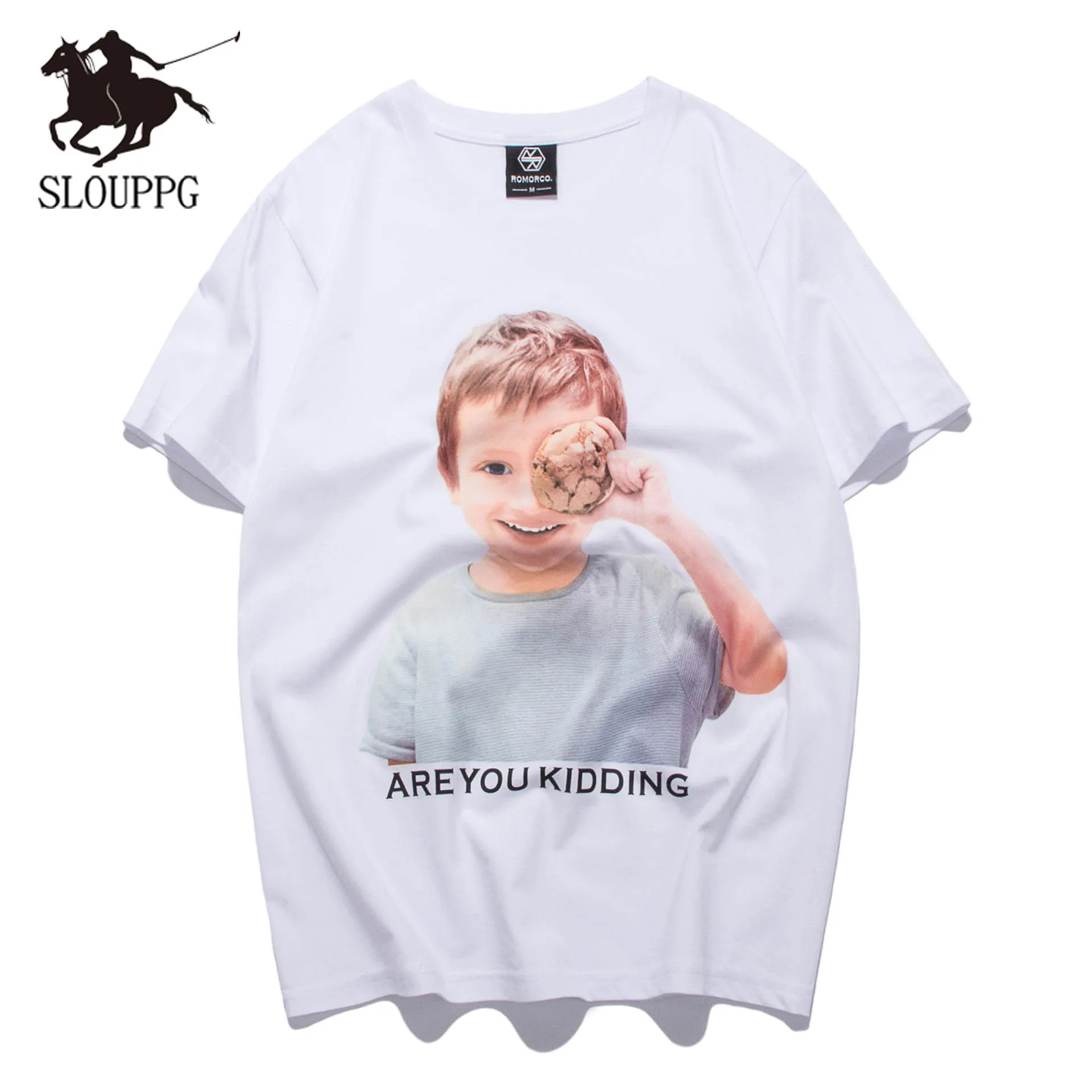 2019 SLOUPPG Новая модная повседневная футболка парная трендовая брендовая