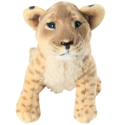 Креативная игрушка около 45 см имитация льва леопарда кукла Тигр квадратная поза