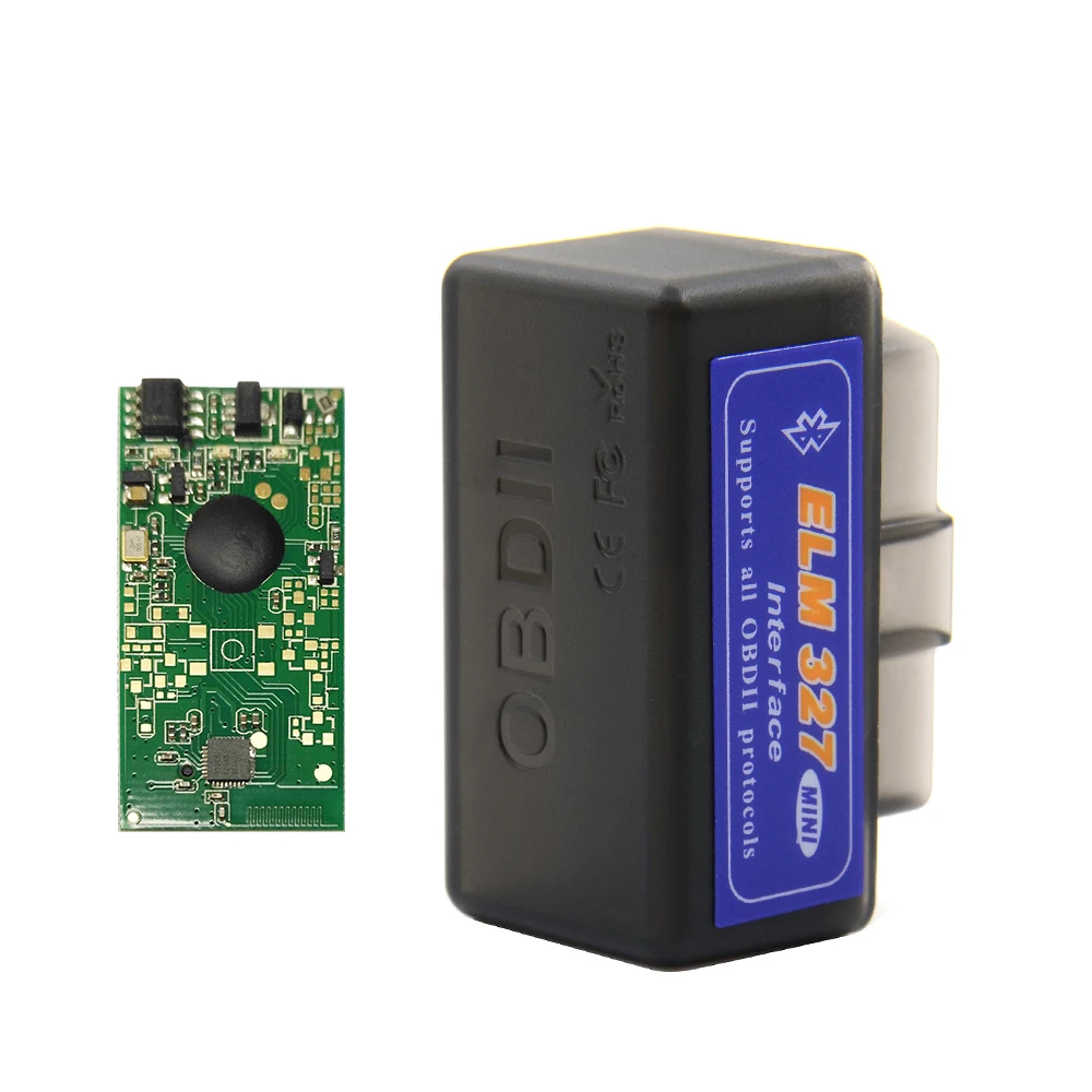 ELM327 V1.5 Bluetooth с чипом PIC18F25K80 OBD2 адаптеры для бортовой диагностики, версия II сканер для Android/PC Поддержка OBD2 протоколы+ ELM327 v2.1