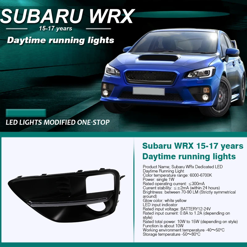 ROADOT автомобиля Стайлинг drl Комплект для Subaru WRX 2015 2016 дневного света указатель