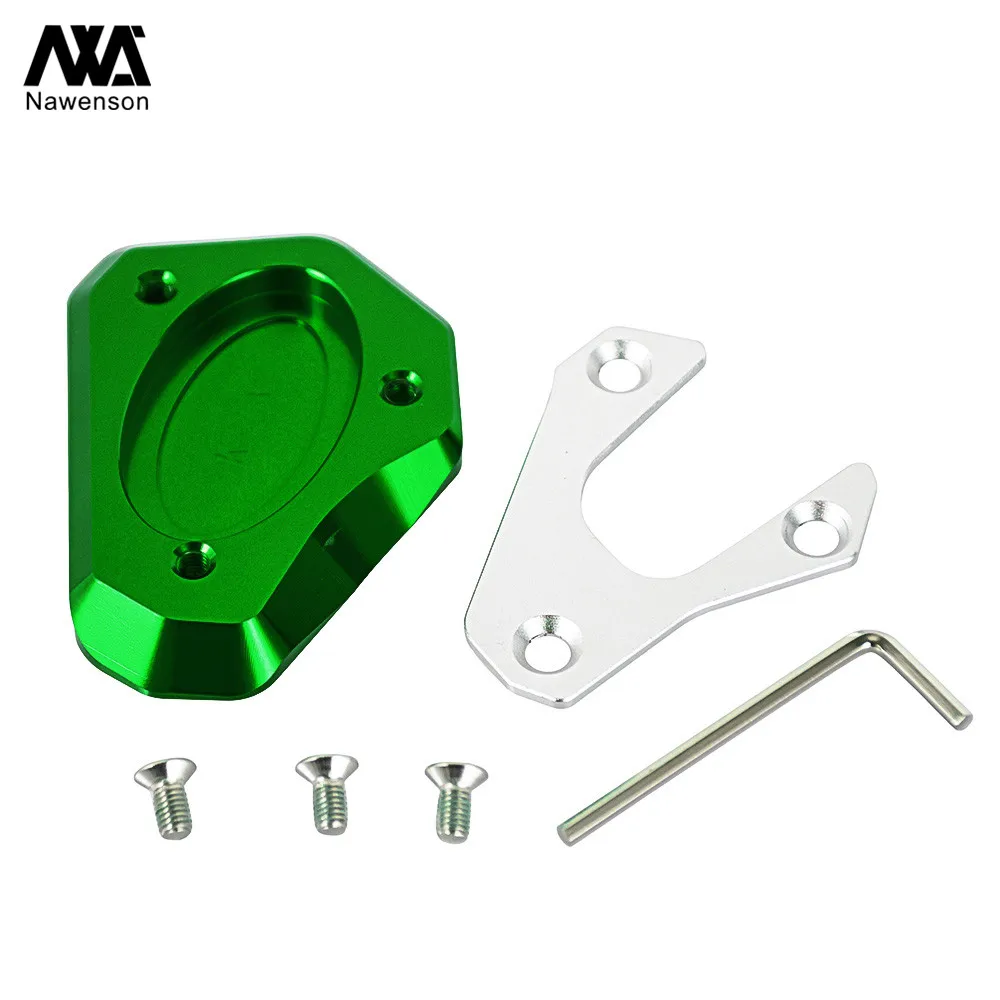 Kickstand Side Stand Enlarger Extension Plate Pad Support For Kawasaki Z900 2016-2018 Z1000 2010-18 Z800 2013-16 ER6N/F 2013-18 |
