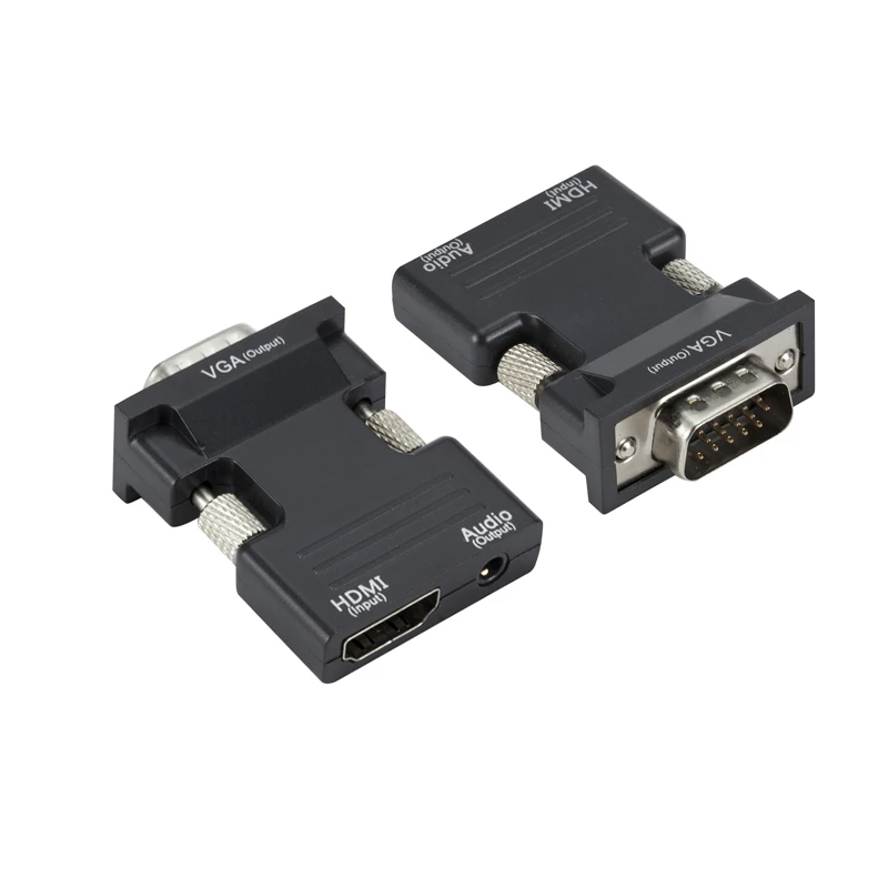 HDMI к VGA адаптер папа женскому цифровой аналоговые аудио и видео скрытый кабель