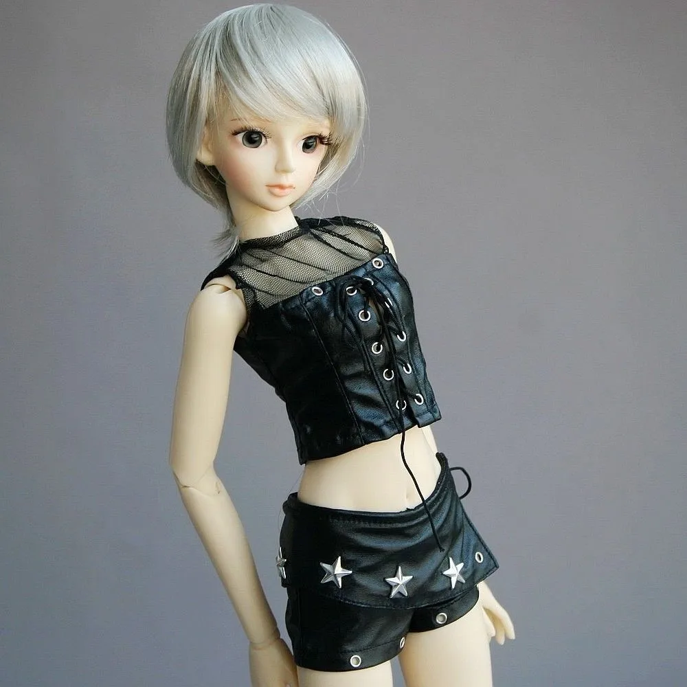 [Wamami] 367# черный 1/4 MSD 1/3 SD DZ AOD Pu кожаные штаны/наряд/костюм BJD Dollfie