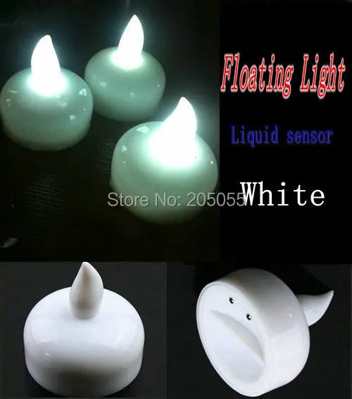 36 шт./лот Беспламенного Плавающие СВЕТОДИОДНЫЕ свечи света аккумулятор работает