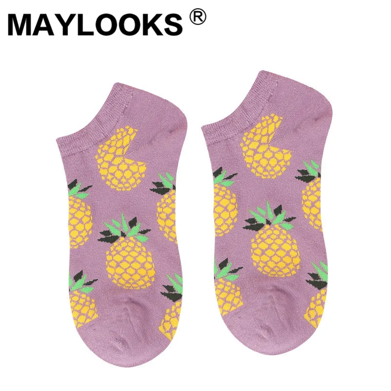 Maylooks 2019 новые продукты женские хлопковые карамельный цвет короткие носки