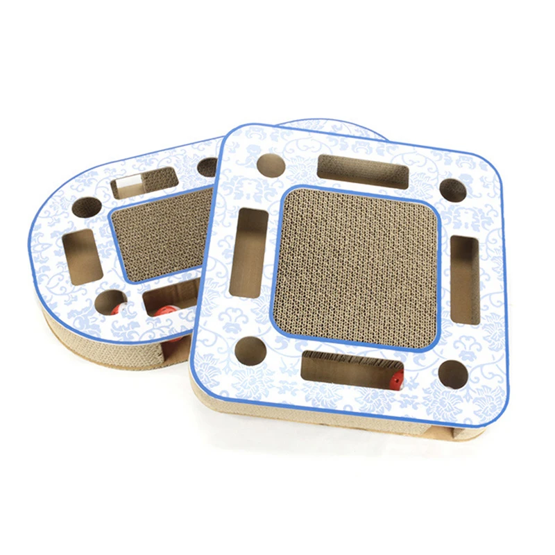 Smartpet гофрированный бумажный кошачий скребок с мяч квадратный домашних животных