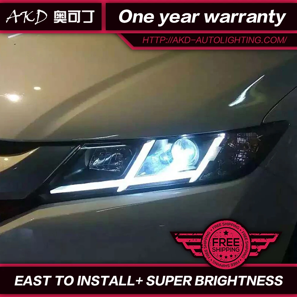 АКД автомобильный Стайлинг для Honda City фары 2014-2016 новый городской светодиодный