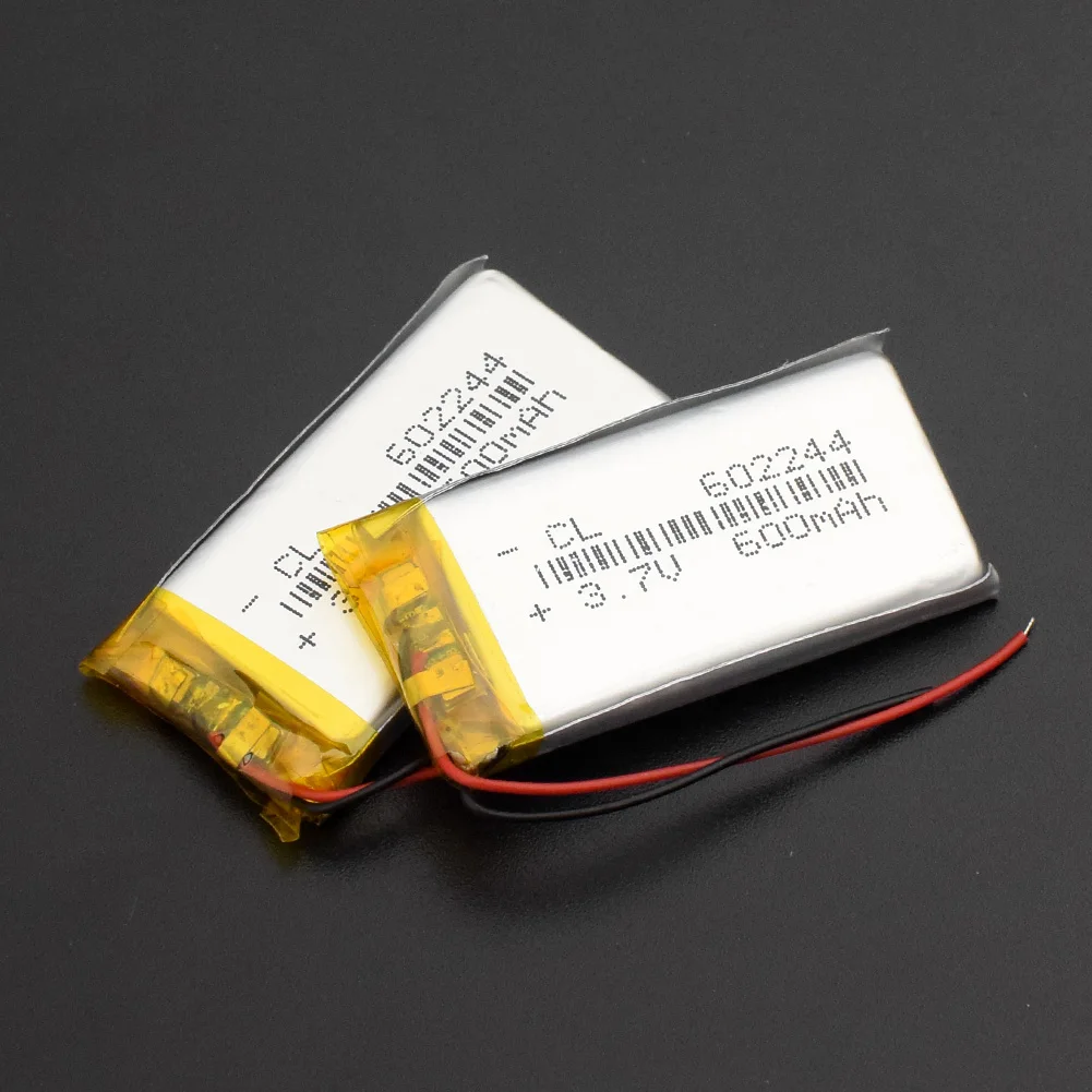 1/2/4 шт 3 7 v 600mAh перезаряжаемый литий полимерный аккумулятор 602244 Li po ионные