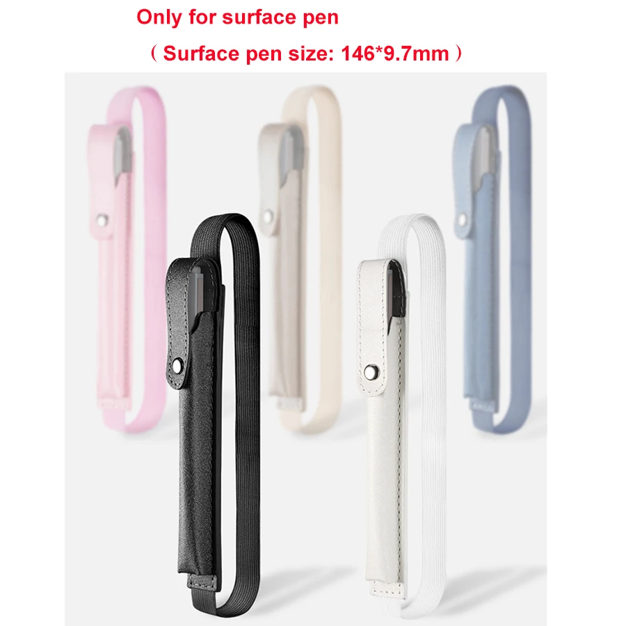 Case Holder For Microsoft Surface Pen Pu Leather Pencil Pocket Sleeve For Surface Pro 12.3 Pouch Cover