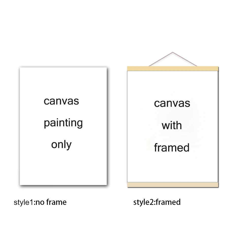 Modern Simple Small Fresh Leave Home Decorative Painting Framed Modular Picture Wall Art Canvas Poster for Living Room | Дом и сад