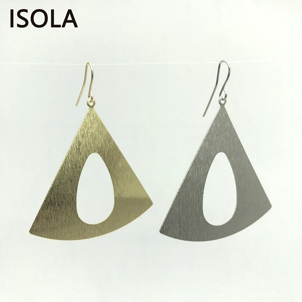 Минималистичные полые серьги подвески ISOLA привлекательные висячие в виде