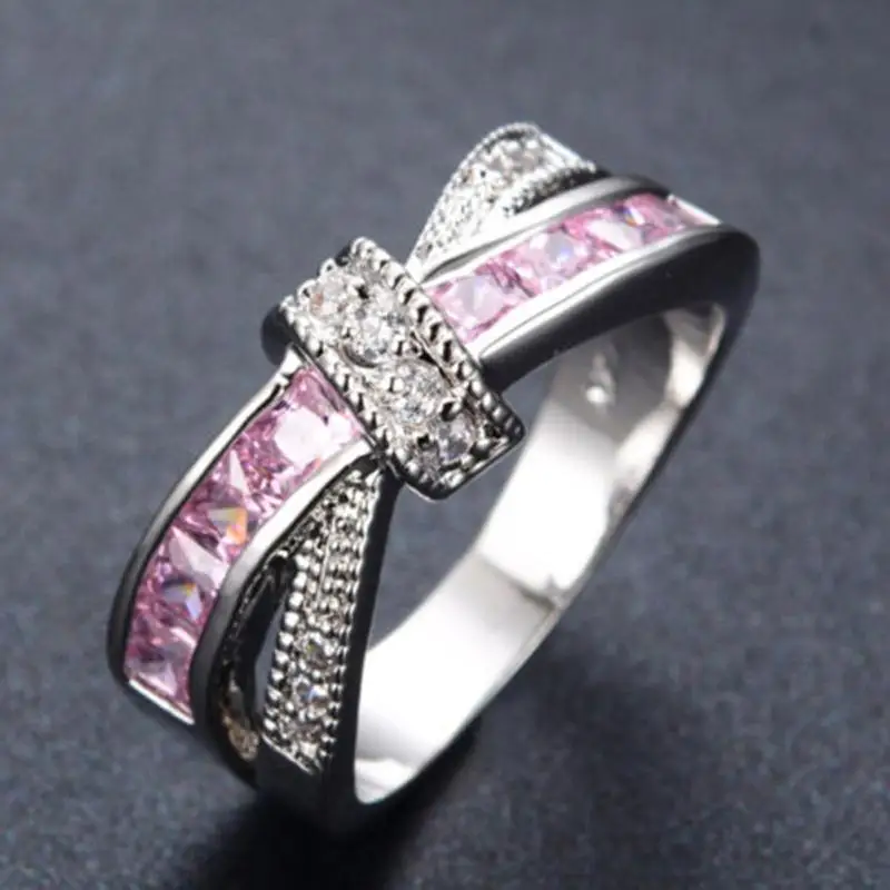 Женское кольцо с кристаллами модное жемчужное для свадьбы или помолвки