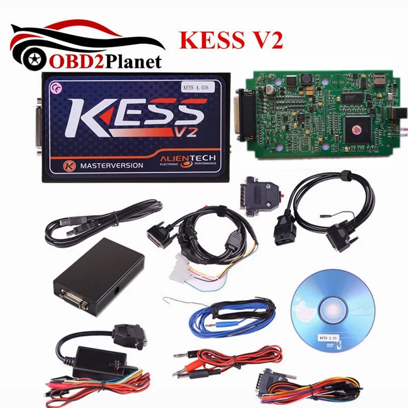 Новое поступление KESS SW V2.32 FW V4.036 V2 ECU чип Тюнинг инструмент OBD2 менеджер Комплект