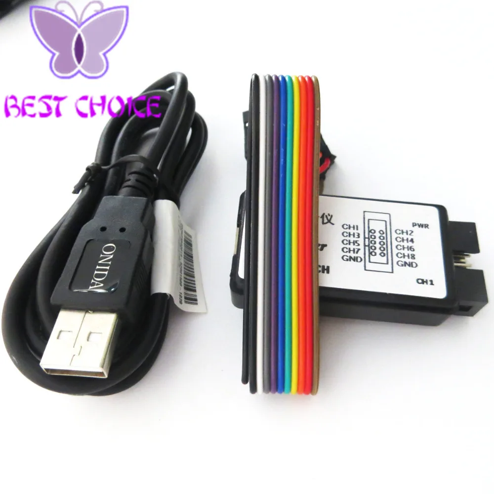 Новое поступление USB логический анализатор 24 м 8CH, MCU ARM FPGA DSP инструмент отладки