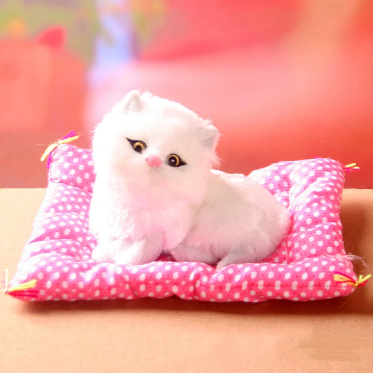 Настоящие волосы Электронные Домашние животные кошки куклы симуляция животное