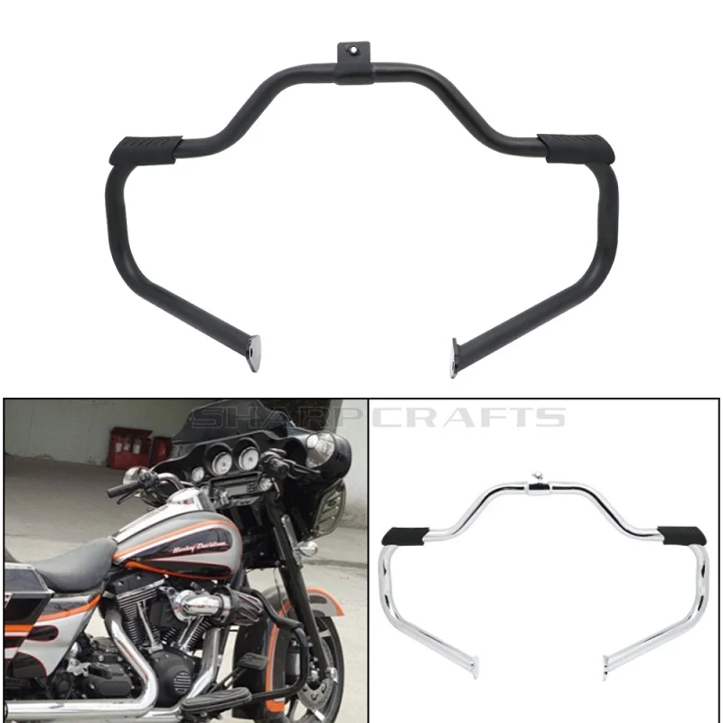 Защитный кожух двигателя для Harley Touring Electra Street Glide Road King CVO FLHT FLHX FLHR FLTR 1997 2008|Бамперы