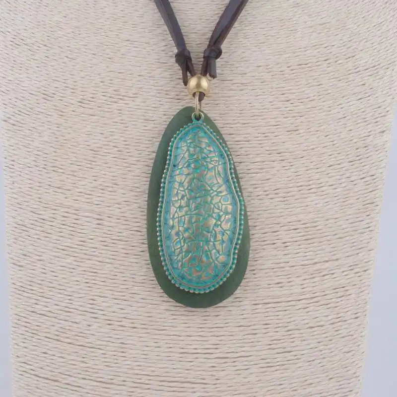 Винтажное ювелирное изделие массивные ожерелья и кулоны длинная веревка