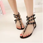 Женские в римском стиле сандалии брендовая Дизайнерская обувь с украшением в виде кристаллов череп Женские сандалии-гладиаторы T-вьетнамки на ремешке в виде креста с кристаллами; sandalias mujer; Большие размеры