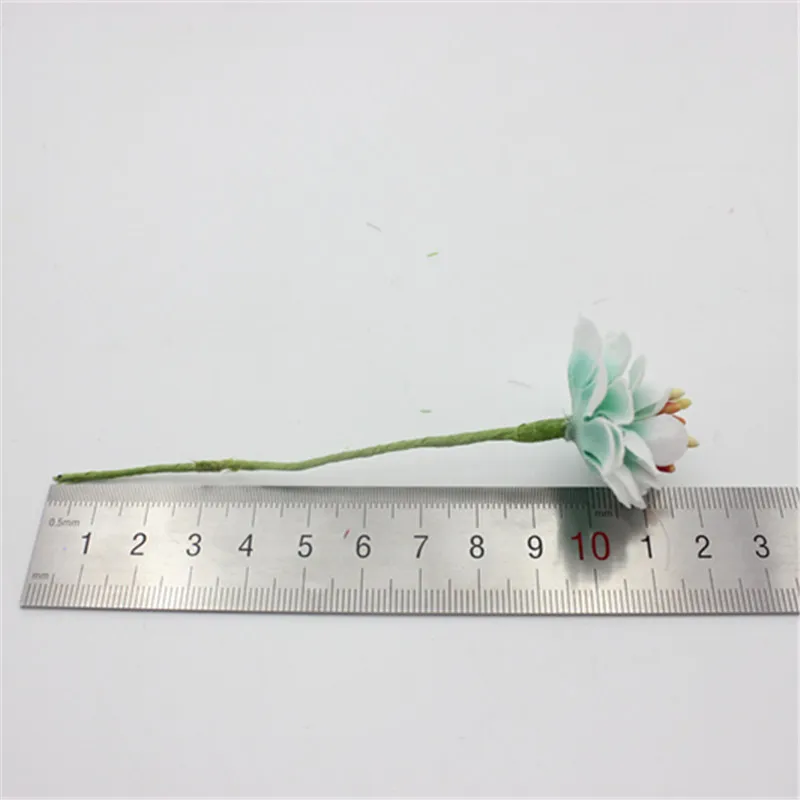 Недорогие Искусственные цветы с плавными шелковыми тычинками 6 шт. букет для