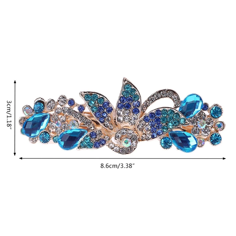 

1 Pc Fashion Rhinestone Flower Hair Barrette Clip Hairpin Wedding Bridal Women Girl New Hot
