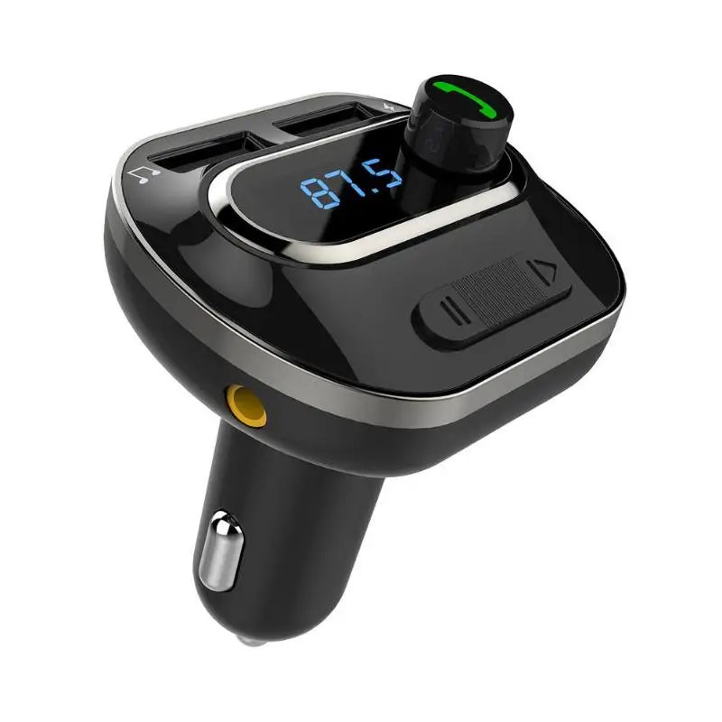 T19 USB зарядное устройство адаптер Поддержка MP3 lcd TF карта U диск fm передатчик Bluetooth с