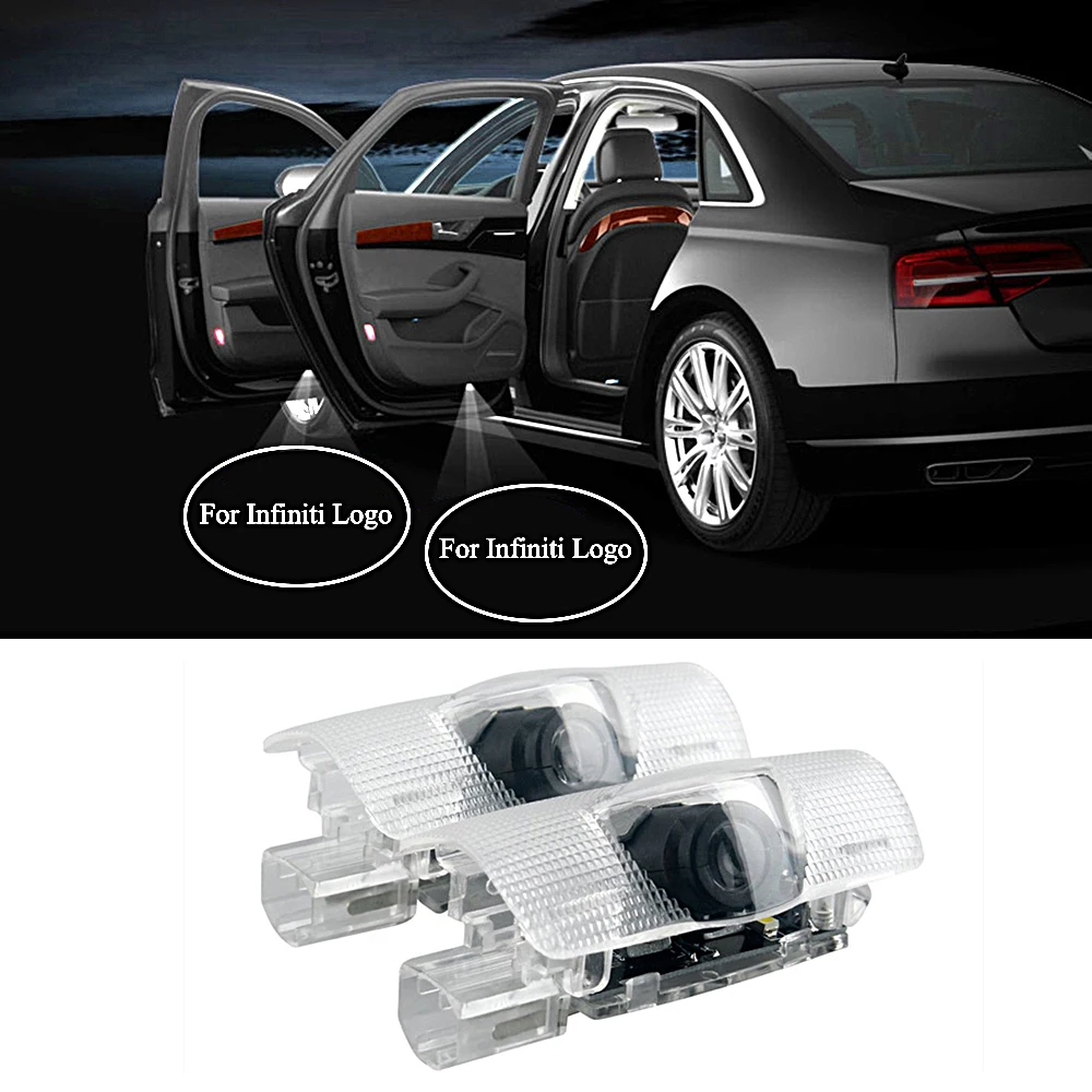 2 шт. автомобиля светодиодный лазерный проектор Эмблема под дверь шаг подсветка