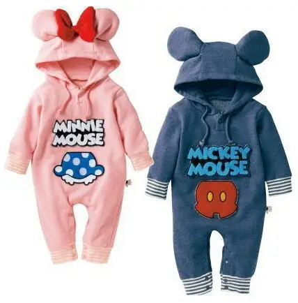 Новая зимняя одежда для маленьких мальчиков милые комбинезоны 1 предмет Детский