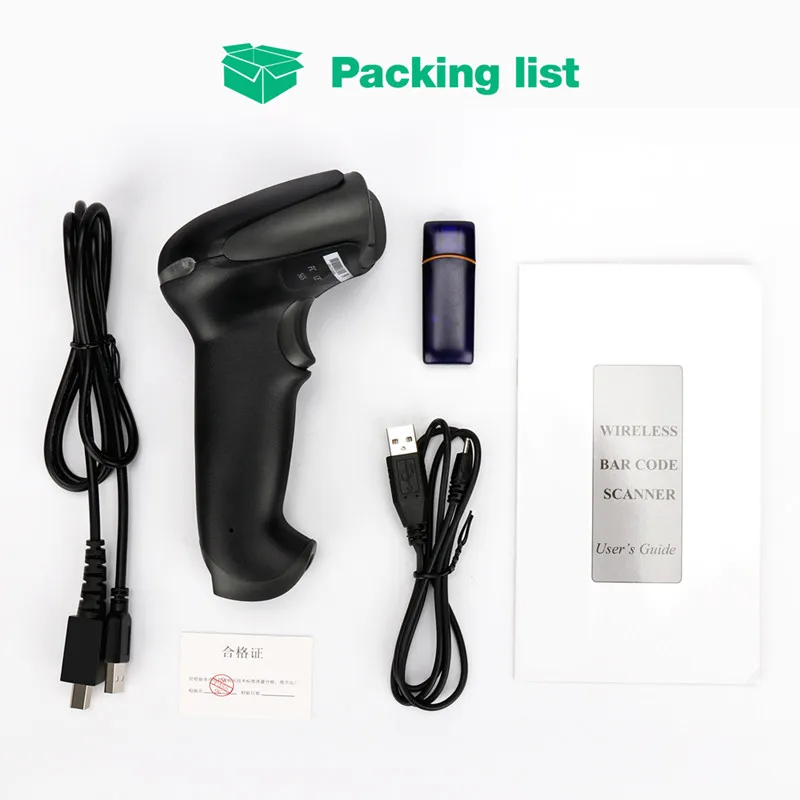Wireless Laser Barcode Scanner Long Range Cordless Handheld Bar Code Reader for POS and Inventory F8 Free shipping | Компьютеры и офис