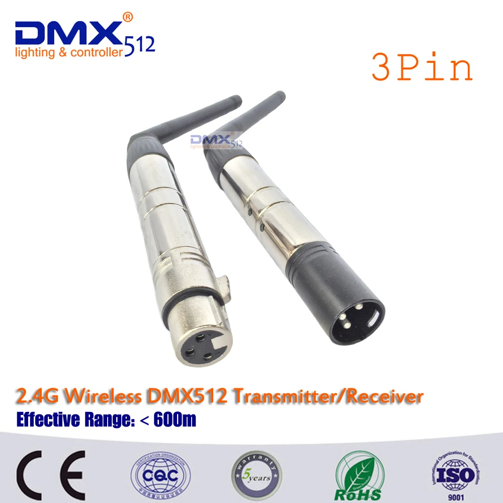 Бесплатная доставка DHL 2 4G беспроводной DMX шт передатчик и 16 приемники|wireless dmx|dmx