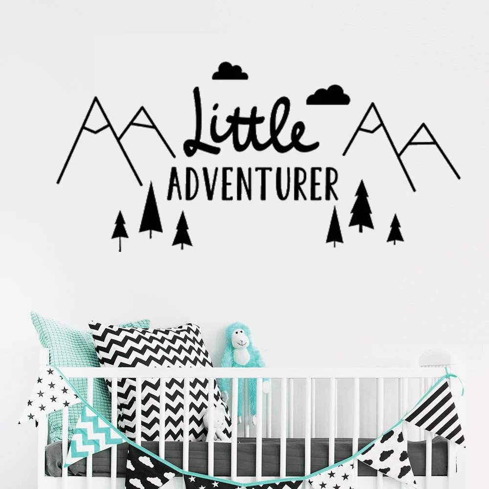 Съемные настенные наклейки Little Adventurer для детской комнаты виниловые мальчиков