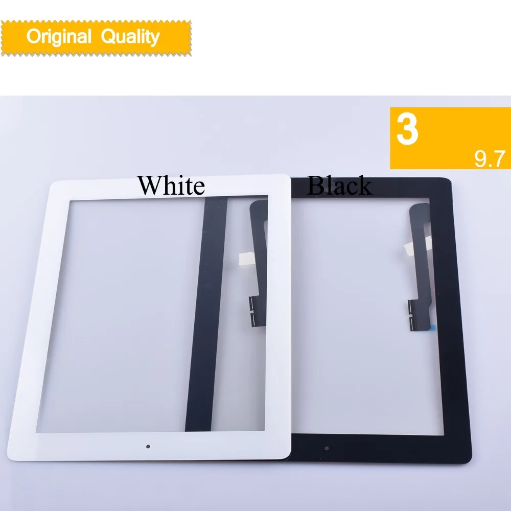 10 шт./лот оригинал для Apple iPad 3 3nd 2012 сенсорный экран дигитайзер передняя панель