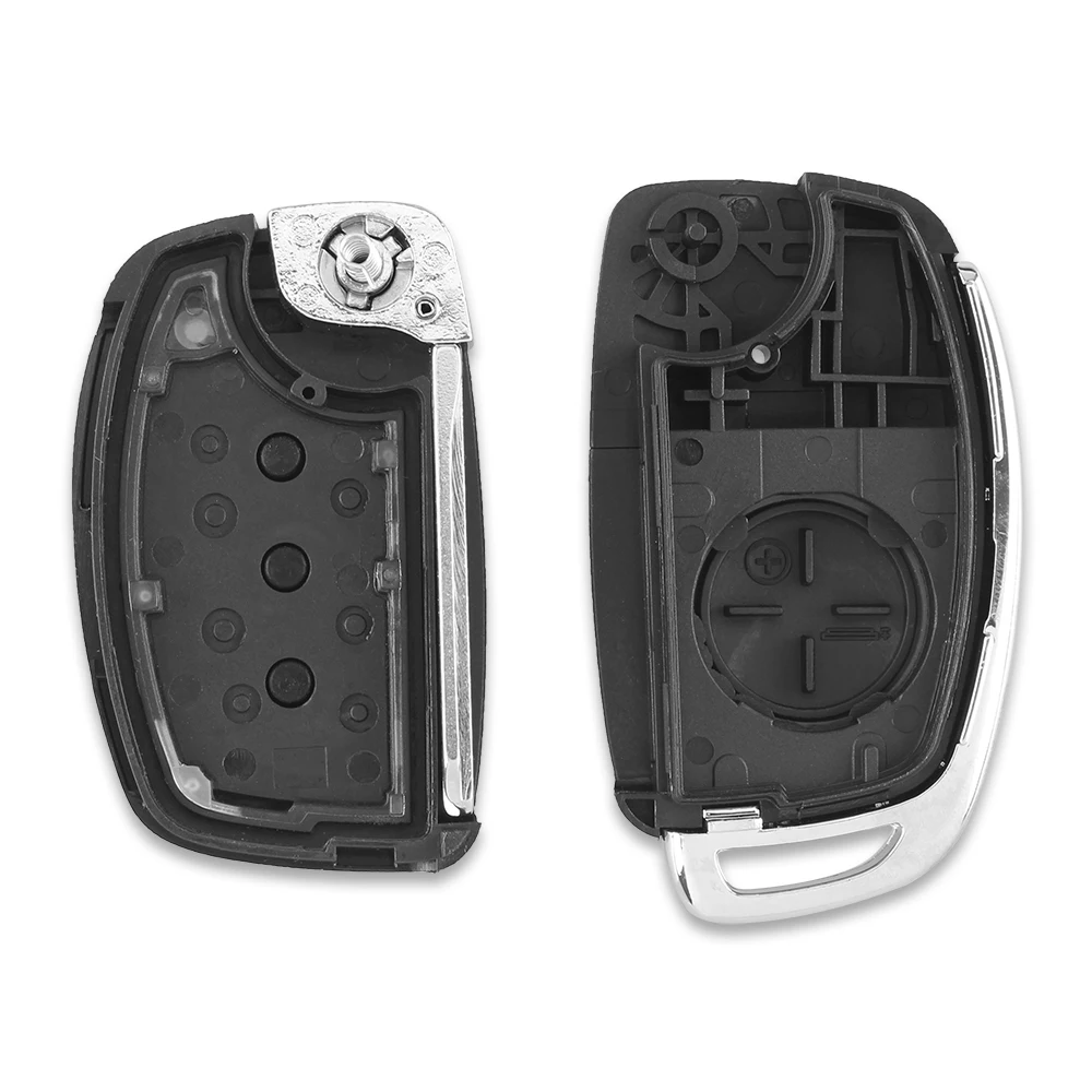 KEYYOU 10pcs/lot Remote Key Fob 3/4 Buttons Car Shell Case Flip Floding For Hyundai ELANTRA New Verna | Автомобили и мотоциклы