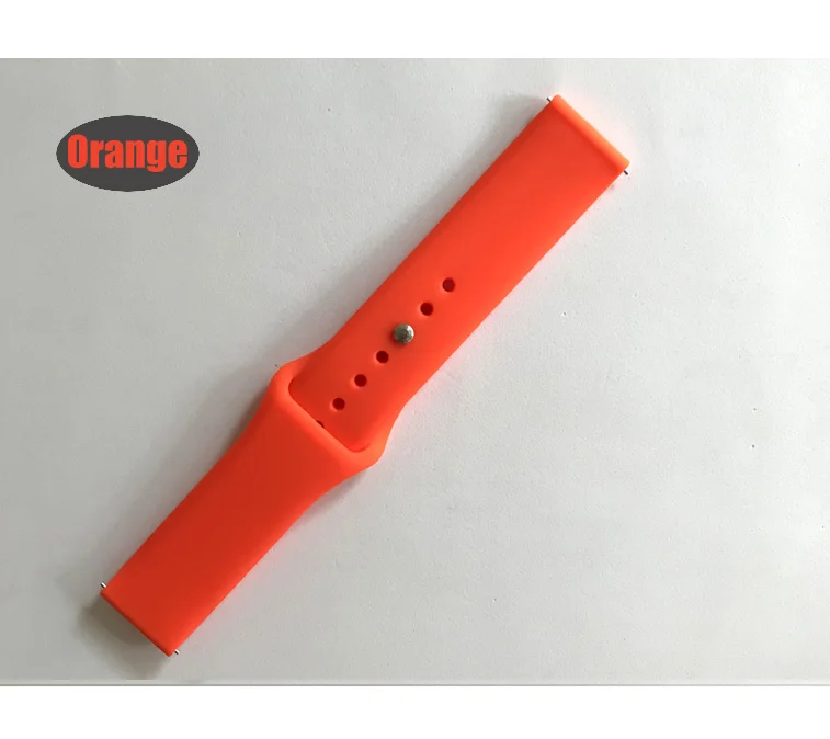 orange Силиконовый ремешок для часов Huami Amazfit Bip браслет на запястье ремешок для часов браслет для amazfit pace stratos gtr 47 мм ремни - Цвет: orange