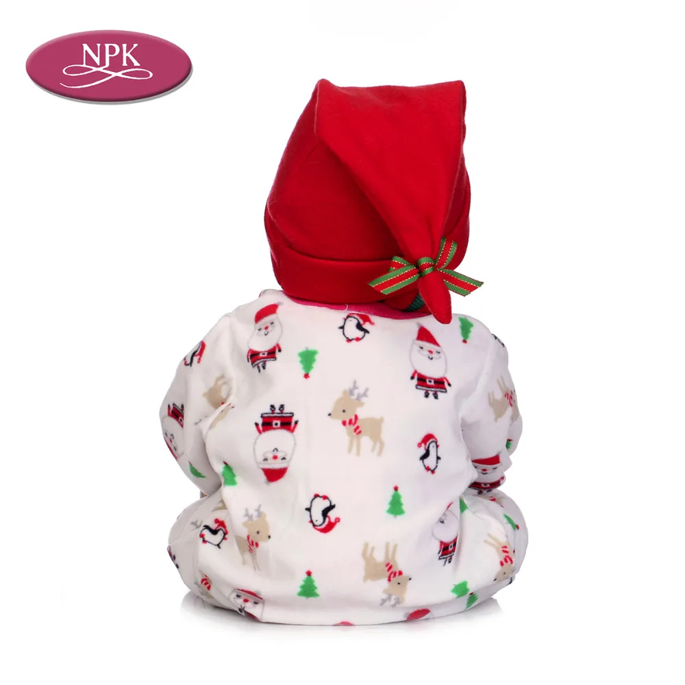NPK 55 см мягкая силиконовая кукла для новорожденных игрушки игр сна настоящая