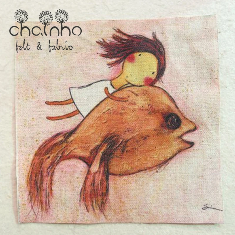 Окрашенная вручную ткань из хлопка и льна для рукоделия шитье Квилтинг женское