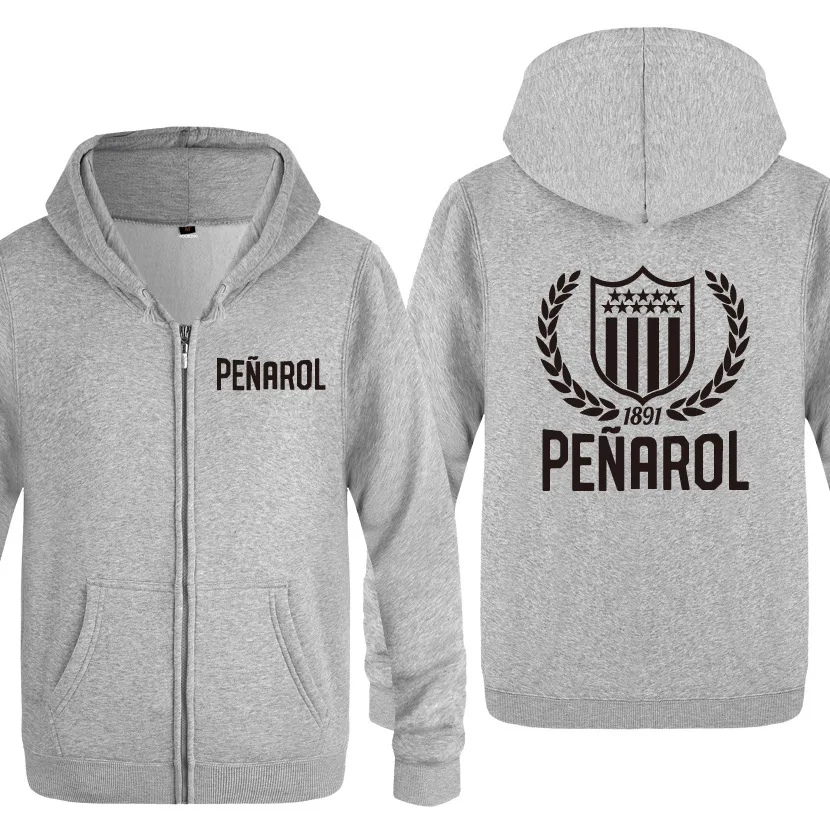 Толстовки на молнии Клуб Атлетико Penarol Uruguay Manyas мужская толстовка с капюшоном флисовая мужская куртка с длинным рукавом Толстовка пальто спортивный костюм S-3XL