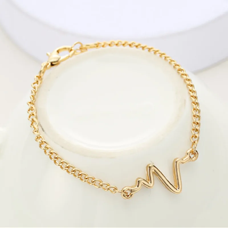 2018 Новое поступление корейские модные горячие простые волны ЭКГ сердце ритм