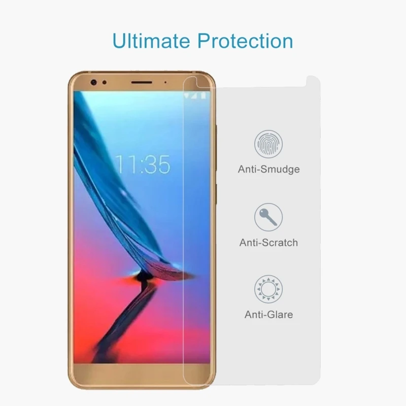 Для ZTE Blade V9 Vita & AXON 7 Взрывозащищенная неполная пленка для экрана из закаленного