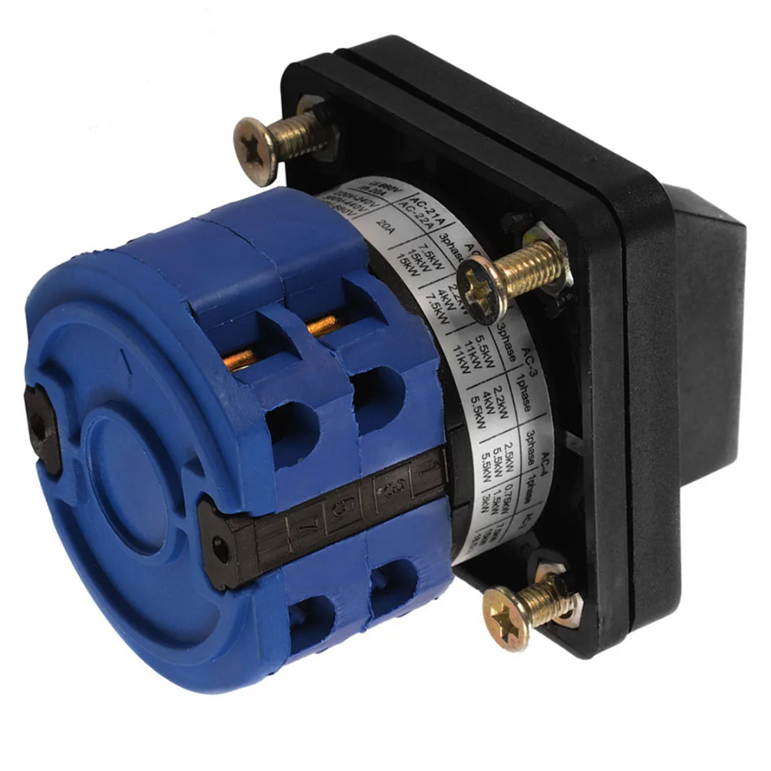 Тройной вращающийся Кулачковый выключатель 20 А 3 позиционный переключатель ВКЛ