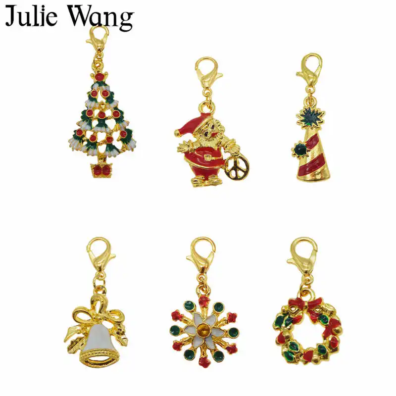 6 шт. эмалированный брелок для ключей Julie Wang|Брелоки| |