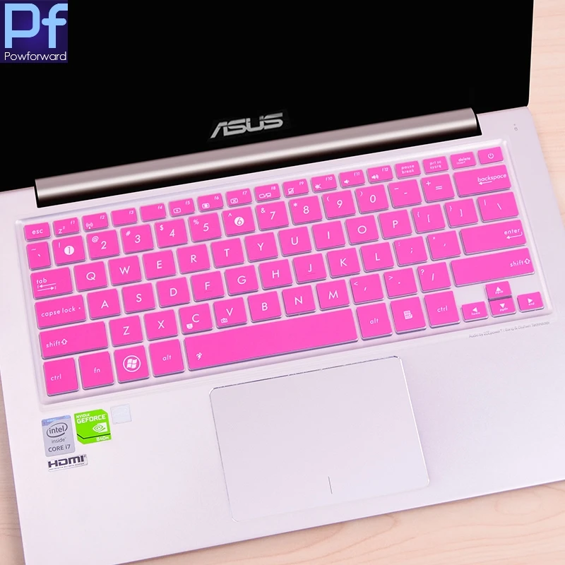 Силиконовая клавиатура защитная крышка для 13,3 дюймов ASUS ZenBook флип UX360CA UX360C UX360CA U310 UX310 UX330 UX330U UX330UA UX330C - Цвет: rose
