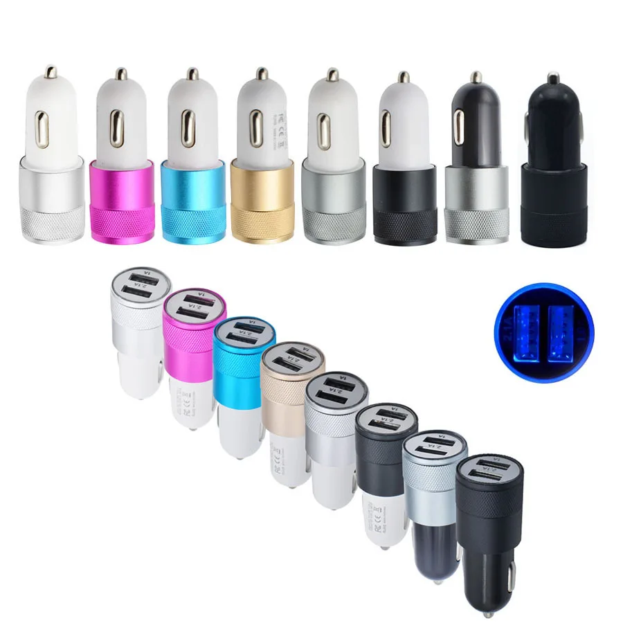 2/3 USB 2.1a/1A автомобиль-Стайлинг автомобиля Зарядное устройство телефон для Microsoft