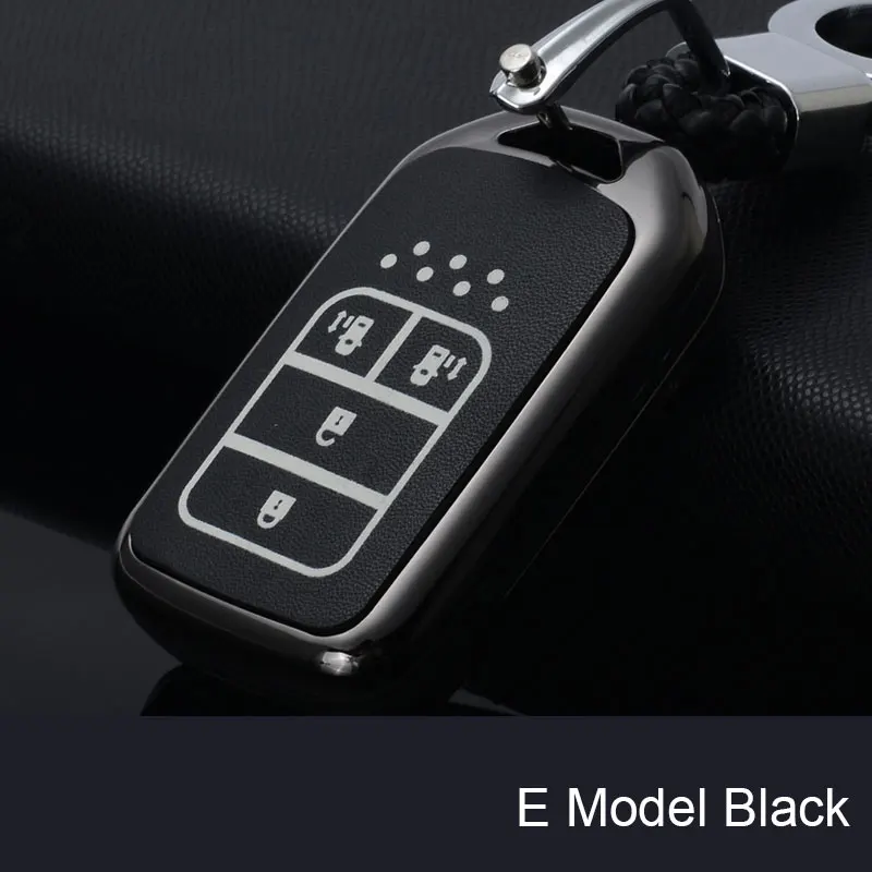 

Кожаный Автомобильный пульт дистанционного управления из цинкового сплава, чехол-брелок без ключа для Honda Civic 2017 Accord подходит для CRV CR-V XRV ...