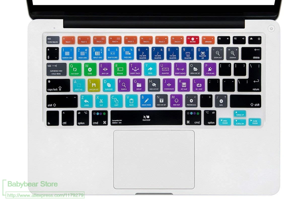 Ableton Live функциональные ярлыки для клавиатуры силиконовый чехол MacBook Air 13 3 старого