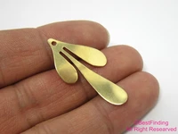 12pcs brass leaf charm earring charms earring accessories 35x17mm brass findings ewelry making supplies r196