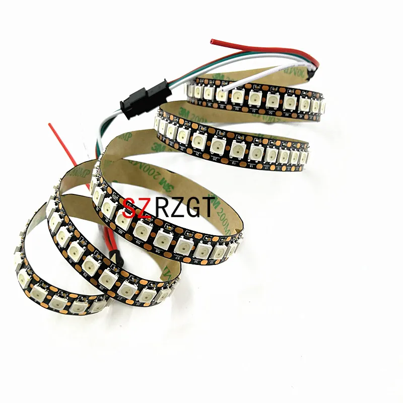 WS2812B 1M DC5V 144 светодиодный s/m полноцветная светодиодная полоса пиксель встроенный