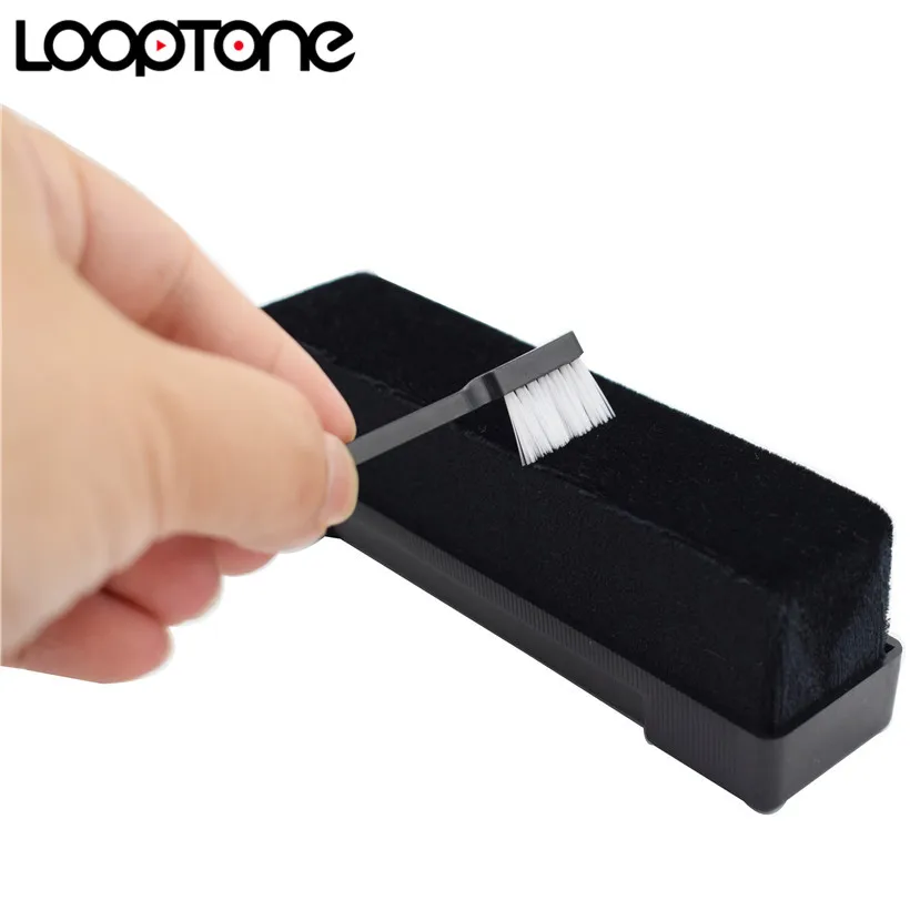 LoopTone LP/CD Velvet Brush Stylus Cleaner Vinyl Record Cleaning Accessories for Turntable Players Black | Электроника